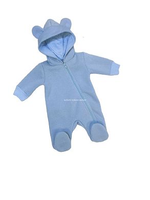 "МоёДитё" комбинезон с ушками голубой КБ160 "Магнолия"  ? Туле
