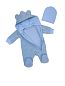 "МоёДитё" комбинезон с ушками голубой КБ160 "Магнолия"