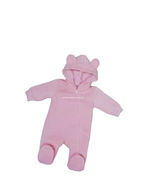 "МоёДитё" комбинезон с ушками нежно-розовый КБ160 "Магнолия"  в Туле